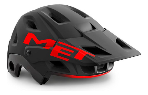 Met Parachute Mcr Mips - Casco Integral Desmontable Negro-rojo M (56-58 Cm)