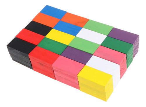 Juego De Bloques De Dominó De Madera De 100 Uds., Juguete