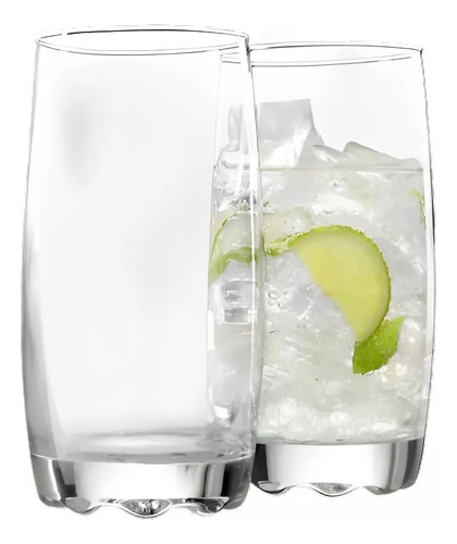 Set 6 Vasos Napoles Cooler 410 Cc Color Transparente