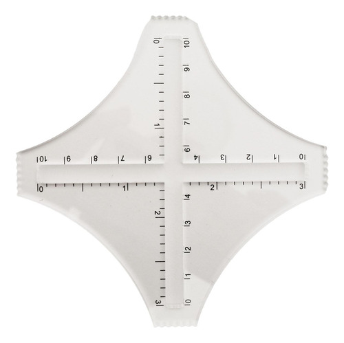 Conjunto De 2 Réguas De Plástico Transparente Para Costura E