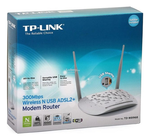 Modem Router Tp Link Td-w8968 300 Mbps
