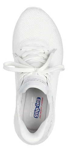 Tenis Mujer Skechers Slip Ins Bobs Sport - Blanco
