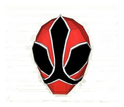 Planos Casco Power Ranger Red Samurai + Espada 