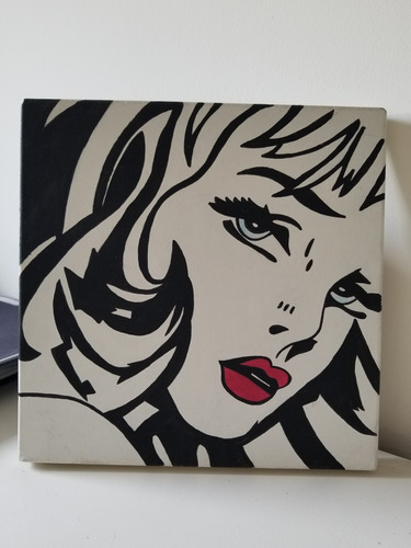 Cuadro Pop Art Girl 30x30