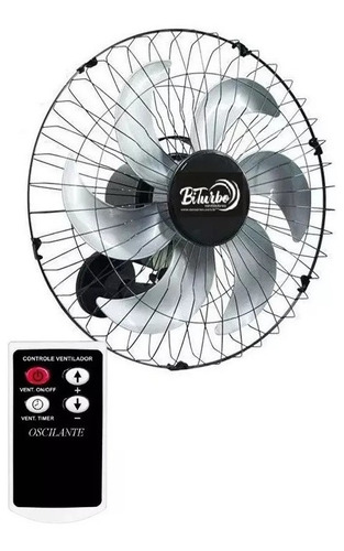 Ventilador Parede 50cm 200 W Vitale 220v + Potente Biturbo