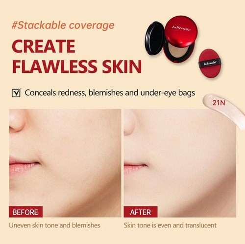 Base Mask Fit Red Cushion, Escolha Nº 1 Para Pele De Vidro,