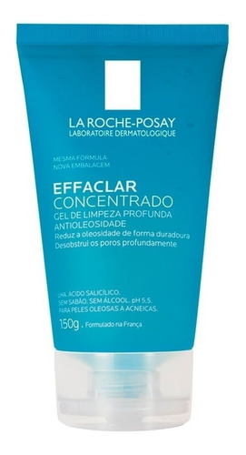 Gel Concentrado La Roche-Posay Effaclar dia noite  para pele oleosa de 150g