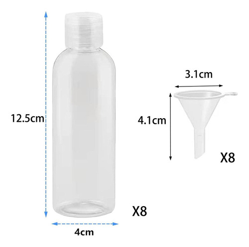 Vacías Para Apretar De 3,4 Oz/100ml, Champú, Loción,