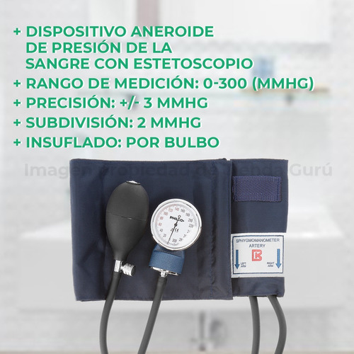 Imagen 3 de 6 de Tensiómetro Aneroide + Estetoscopio Philco Bk2001-3001