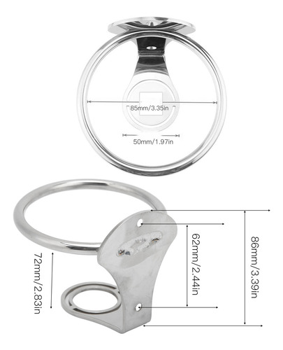 Portavasos De Acero Inoxidable 304 Para Barco, Universal