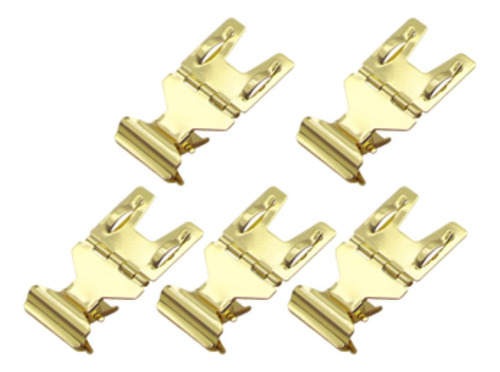5 Clips Para Letreros, Soportes Para Etiquetas Con Clip Oro