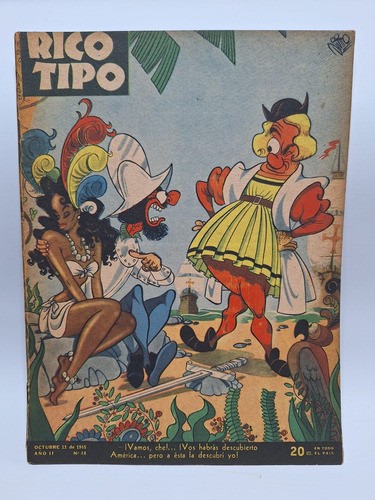 Antigua Revista Rico Tipo 1945 Año I I N°48  Le311