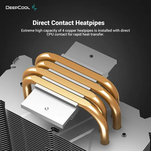 Deepcool Gammaxx Gt Un Rgb Cpu Enfriador De Aire De Un ...