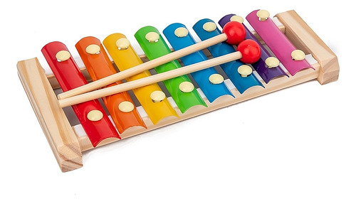 Xilófono De Madera Multicolor Para Niños Ideal Para Regalo