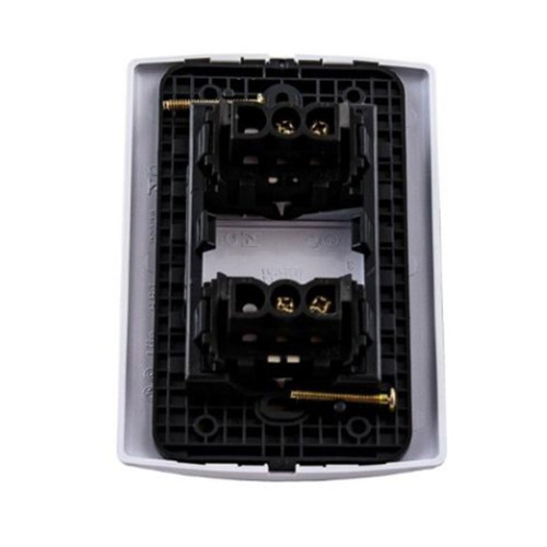 Llave De Luz 2 Puntos Completa Life Blanco Puro Sica
