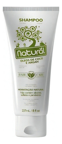  Shampoo Natural Óleos De Coco E Argan 237ml Vegano Suavetex