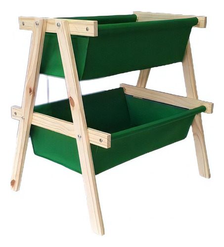 Organizador Brinquedos Standard Multiuso Educativo Kids Cor Verde Liso