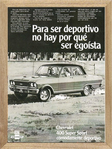 Chevrolet 400 , Cuadros , Posters , Publicidades        K281