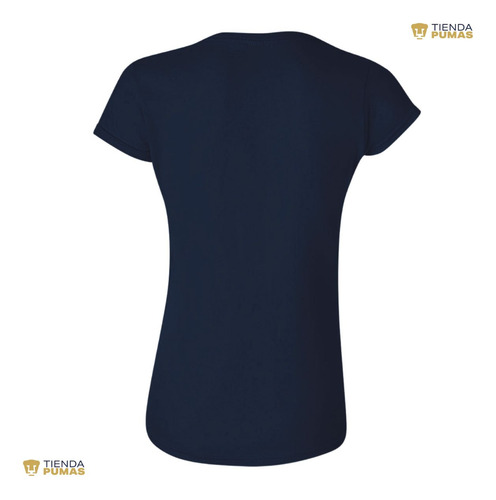Jersey Playera Fútbol Pumas Unam Mujer Retro Azul Vinil