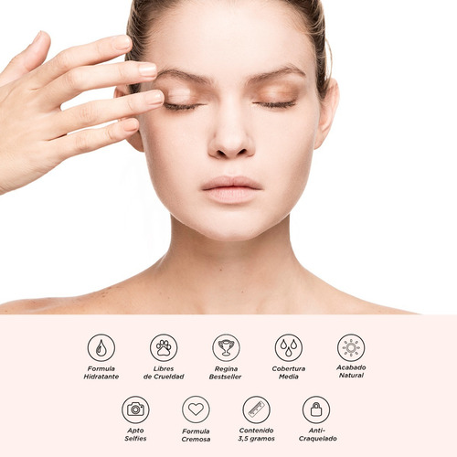 Imagen 5 de 6 de Corrector De Ojeras Regina Cremoso Liviano Natural