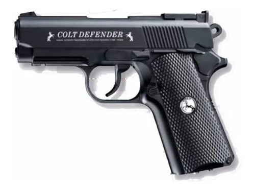 Pistola Colt Defender, Full Metal, 500 Balines +2 Co2, Etk 