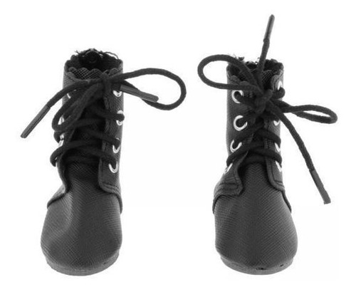 2 Botas De Muñeca De 60cm Accesorios De Zapatos De Negro