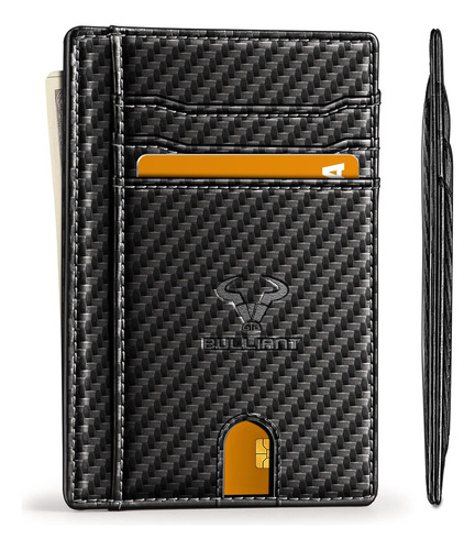 Cartera Para Caballero Travando, Rfid Block, Negro Tela