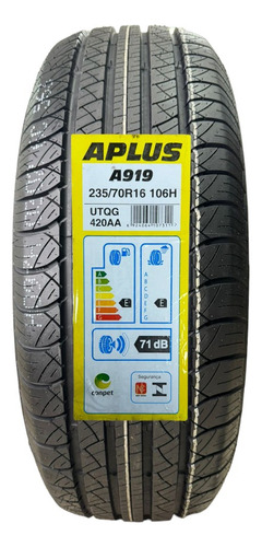 Pneu 235/70r16 106h Tl Aplus A919-1 Aro 16 Índice De Velocidade H