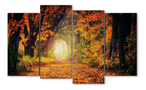 Cuadro Decorativo Moderno Bosque Otoño Jd-0460 L