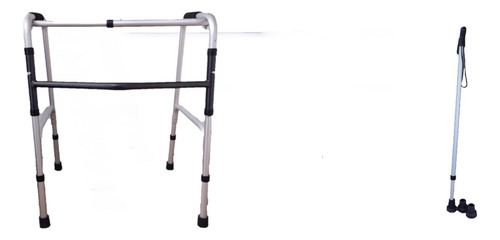Andadera Aluminio Plegable Ortopédica Kit 4 Pzas.