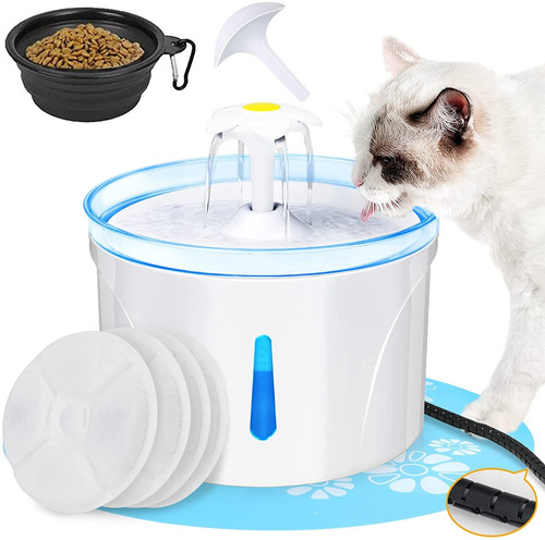 Fuente Agua Gato Mascotas 1,6 Litros Automática Fuentelove