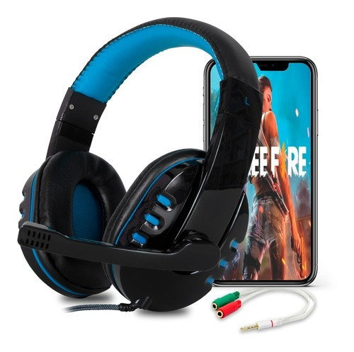 Fone de ouvido over-ear gamer Briwax SW-9700