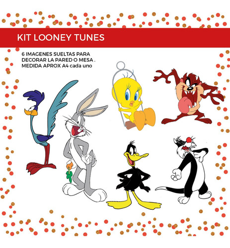 Kit Looney Tunes Cumpleaños Listo Para Usar