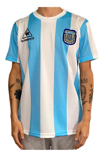 Camiseta Argentina 86 Maradona Retro Campeón México 1986