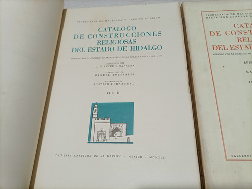 Catálogo De Construcciones Religiosas Del Estado Hidalgo (Usado)