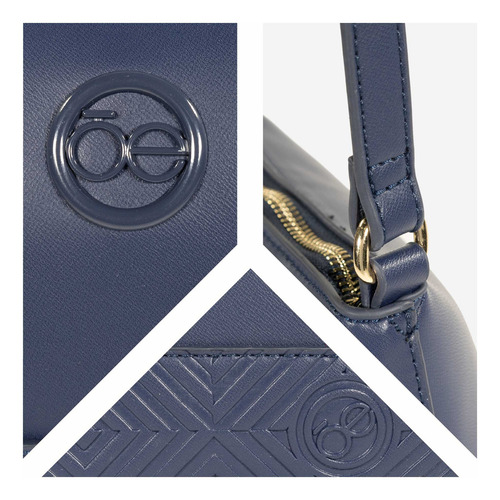 Bolsa Crossbody Cloe Para Mujer Mediana Atemporal Color Azul marino