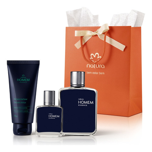 Presente Natura Homem Essence Com 3 Produtos + Sacola