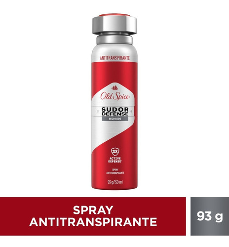 Spray Antitranspirante Old Spice Sudor Defense Seco Seco 93g