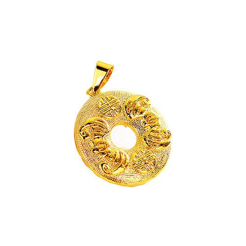 Colgante De Collar Chapado En Oro De 14k Para Muje Large