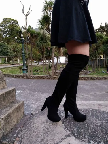Botas Licradas Ca a Alta Para Dama Tac n Alto Y Bajo Env o gratis