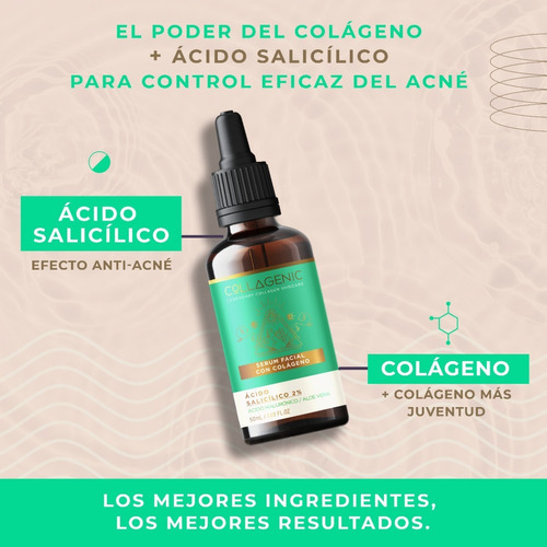 Serum Facial 50ml 2% Acido Salicilico Acido Hialuronico Aloe Tipo De Piel Todo Tipo De Piel