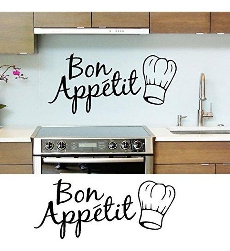 Cugbo French Bon Appetit Adhesivo Decorativo Para Pared