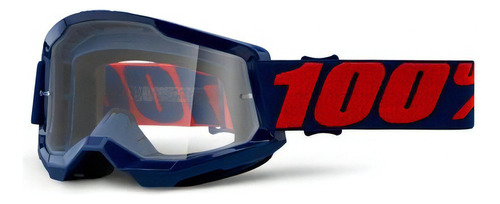 Óculos 100% Strata 2 Cross Motocross Downhill Trilha Cor Fxm Cor Da Armação Masego Cor Da Lente Transparente-clear Tamanho Único
