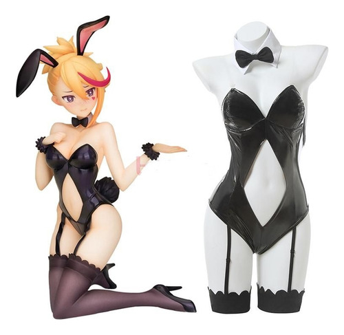 Cosplay Bunny, Disfraz Conejita Rojo , Negro