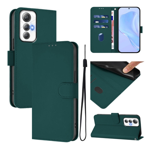 Funda De Poliuretano De Color Liso Para Cubot Max 5