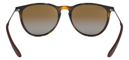 Lente De Sol Ray-ban Erika 0rb4171 Polarizado Erika Marron-oscuro Polar Brown Gardient Havana Gunmetal