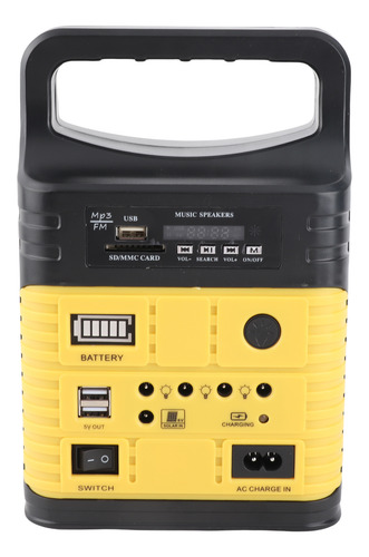 Función De Iluminación De Generador Solar Portátil 7500 Mah