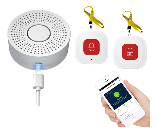 Wifi Smart Caregiver Localizador Boton De Llamada Inalambric