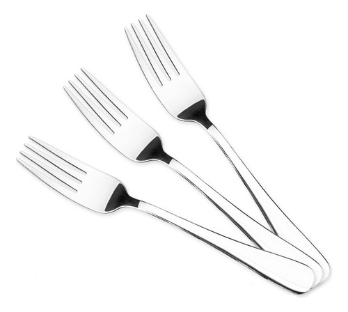 Set De 3 Tenedores De Fruta Acero Inox Classic 17.5 Cm Mango Plateado