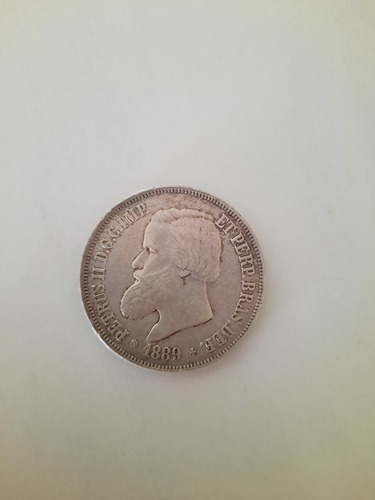Moeda Prata Rei Dom Pedro 1889 2074 (Usado)